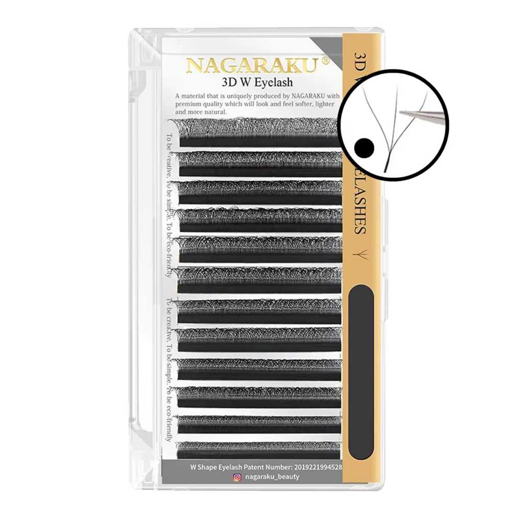 Cílios Nagaraku 3D W Shape Efeito Volume Egípcio em Oferta na Shopee
