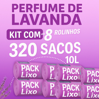 Saco de Lixo Perfumado Lavanda Neutraliza Odores Pia Banheiro 10L Econômico Resistente Cheiroso em Oferta na Shopee