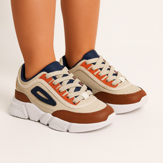 Tênis Infantil Casual Infantil Feminino Masculino com Recortes Antiderrapante Macio em Oferta na Shopee