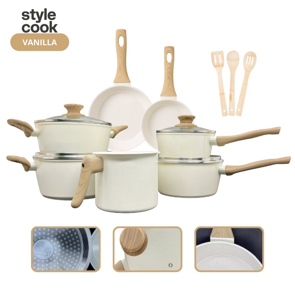 Jogo de Panelas Antiaderente Cerâmico Fogão Indução Kit 10 Peças Cook Marmol em Oferta na Shopee