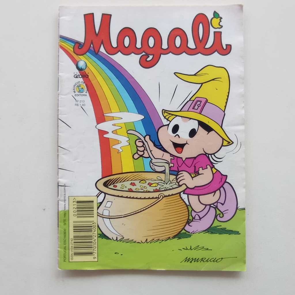 Gibi Magali nº 213 - Turma da Mônica - Ed. Globo - 1997