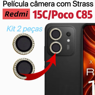 Kit Completa (2 peças)Películas De Câmera vidro temperado Para Redmi 15C /Redmi Poco C85 Protetor De Lente de celular em Oferta na Shopee