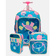 Kit Mochila com Rodinha Infantil Escolar, Lancheira Térmica e Estojo Stitch Puket