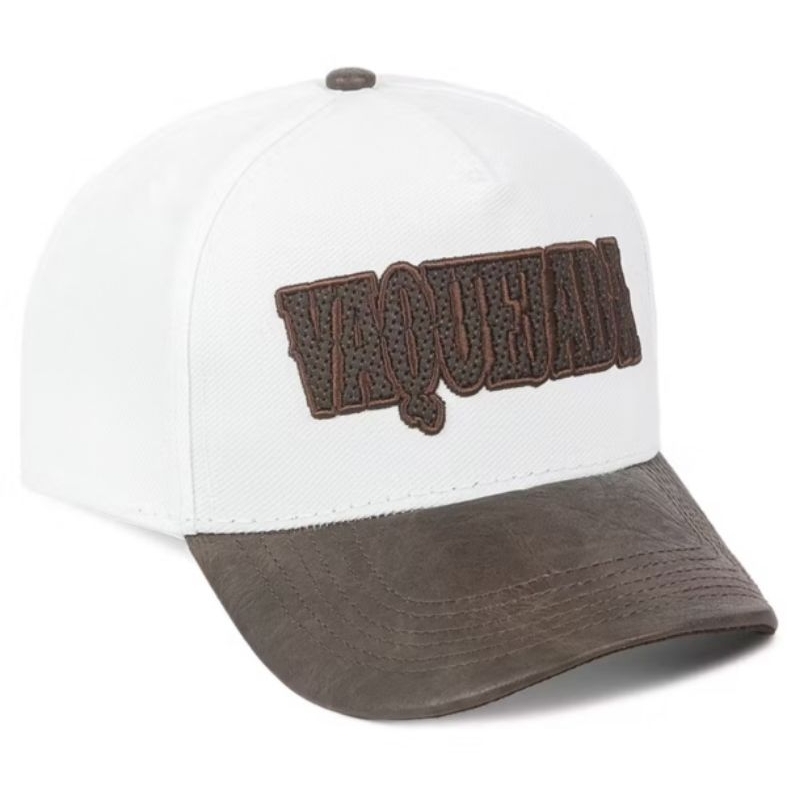 Boné Country Rústico Aba Em Couro Vaquejada Unissex Ajustável Vaqueiro Vaqueira