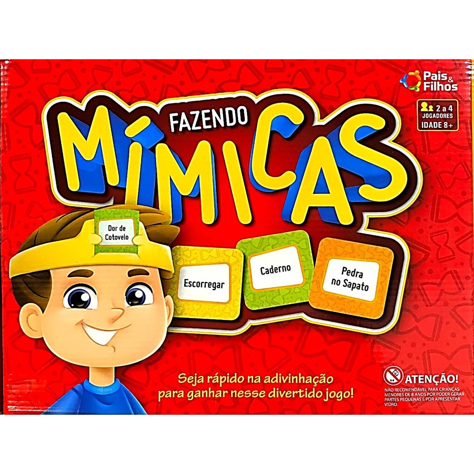 Super Jogo FAZENDO MIMICAS Jogo Infantil Diversão Adivinhação Pais & Filhos Original Ref 0987 em Oferta na Shopee