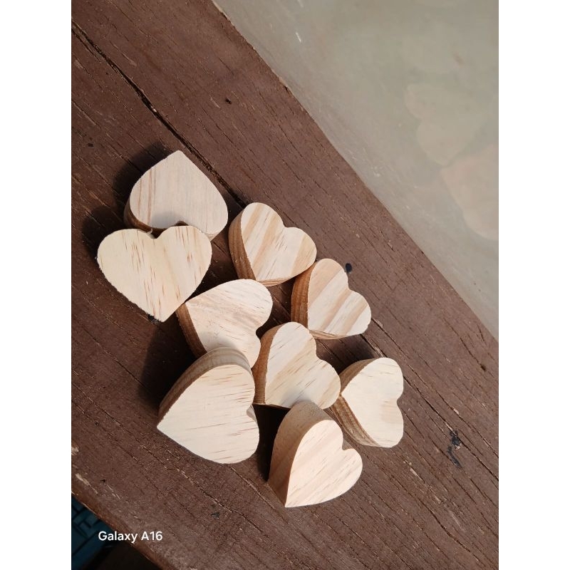 Kit coração sem furo para artesanato 3,5cm pinus coelhinho pascoa pingente coelho enfeite