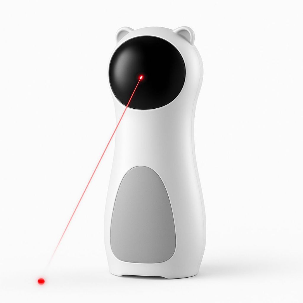 Brinquedo Laser Automático para Gatos Interativo Giratório Silencioso Pet Cat Toy USB Pilhas Movimentos LED