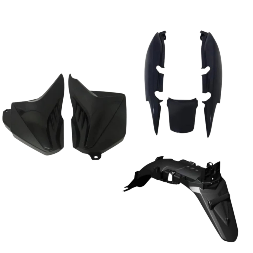 Kit Carenagem Rabeta Tampas Paralama Traseiro CG 125 Fan 2009 2010 2011 2012 2013 Preto em Oferta na Shopee