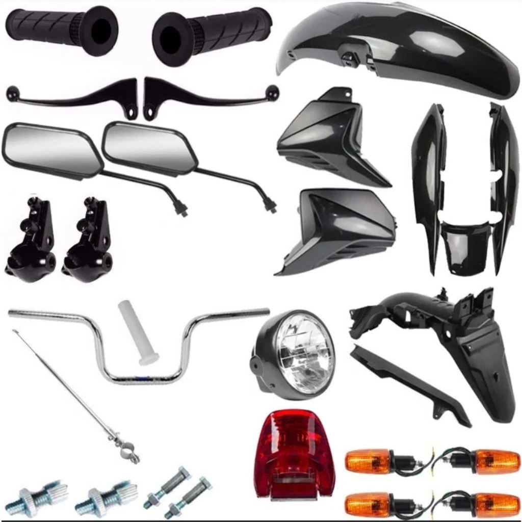 Kit Renovação Total CG 125 Fan 2009 2010 2011 2012 2013 Carenagem Rabeta Farol Pisca Guidão Completo em Oferta na Shopee