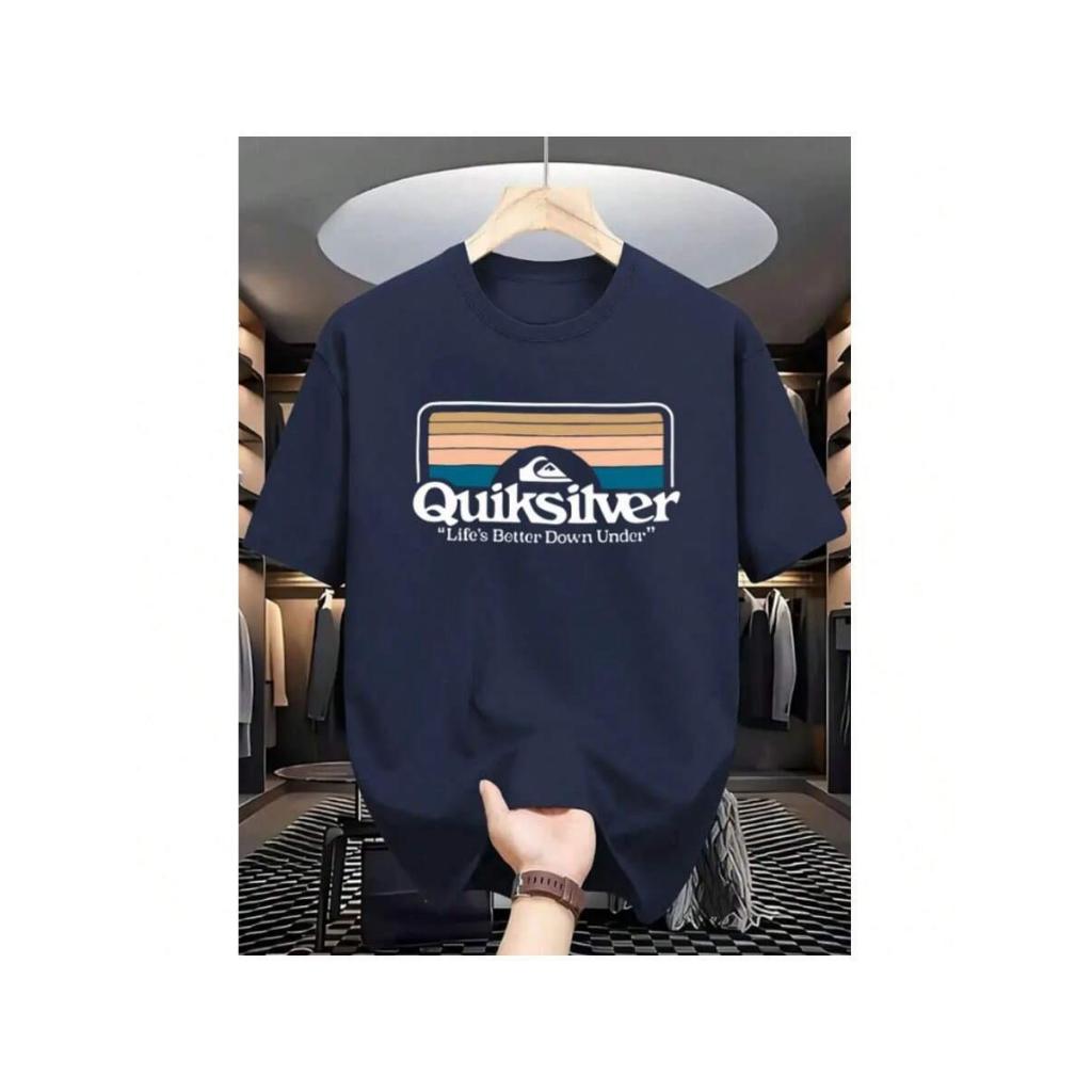 Blusa Camiseta Masculina Despojada Estilosa Estampada Quiksilver Quadrado