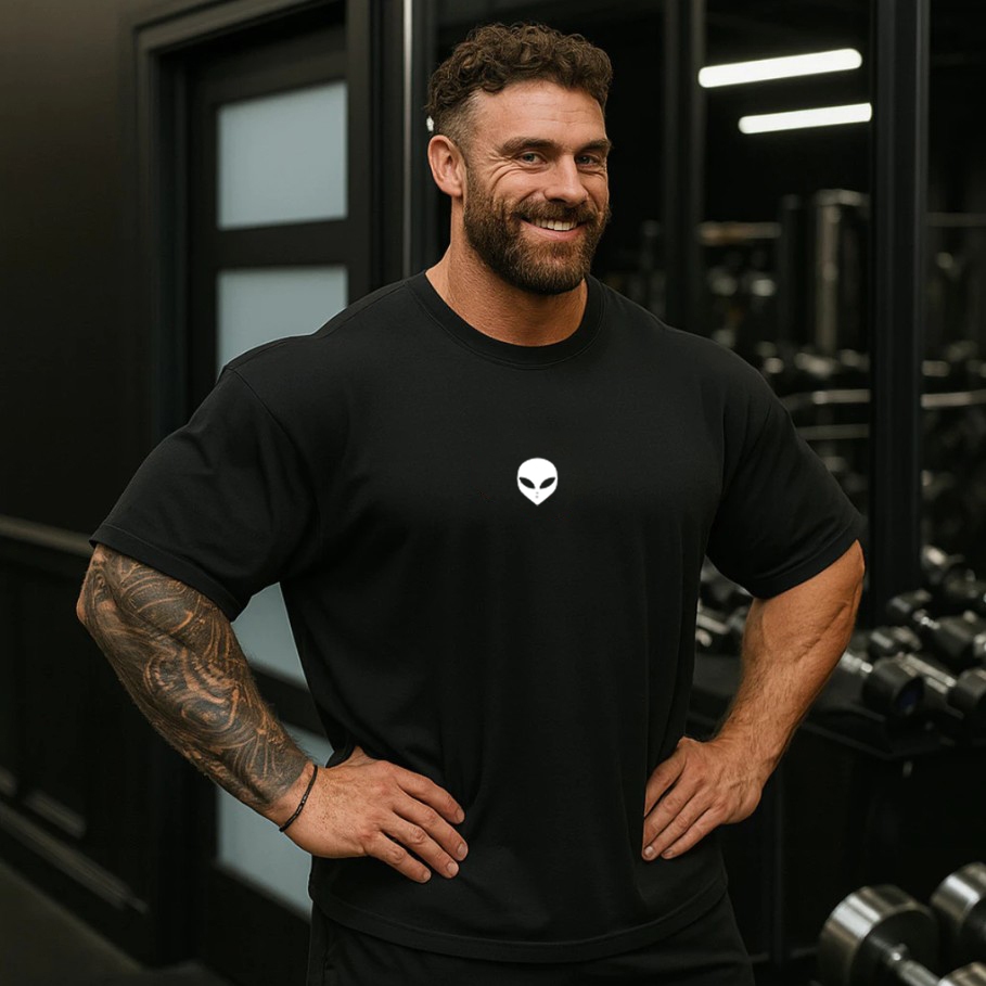 Camiseta Oversized Academia Treino Mansão Maromba 01 Musculação Bodybuilder