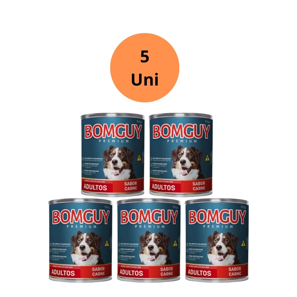 Kit patê carne Bomguy Premium Patê Sabor Carne Ração Úmida para Cães Adultos 280g premium fvo em Oferta na Shopee