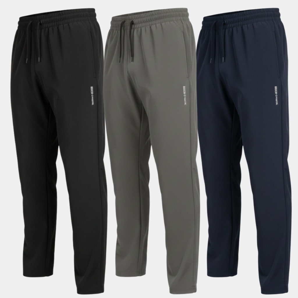 Kit 3 Calça Esportiva Masculina com Elastano Esporte Corrida Academia Treino