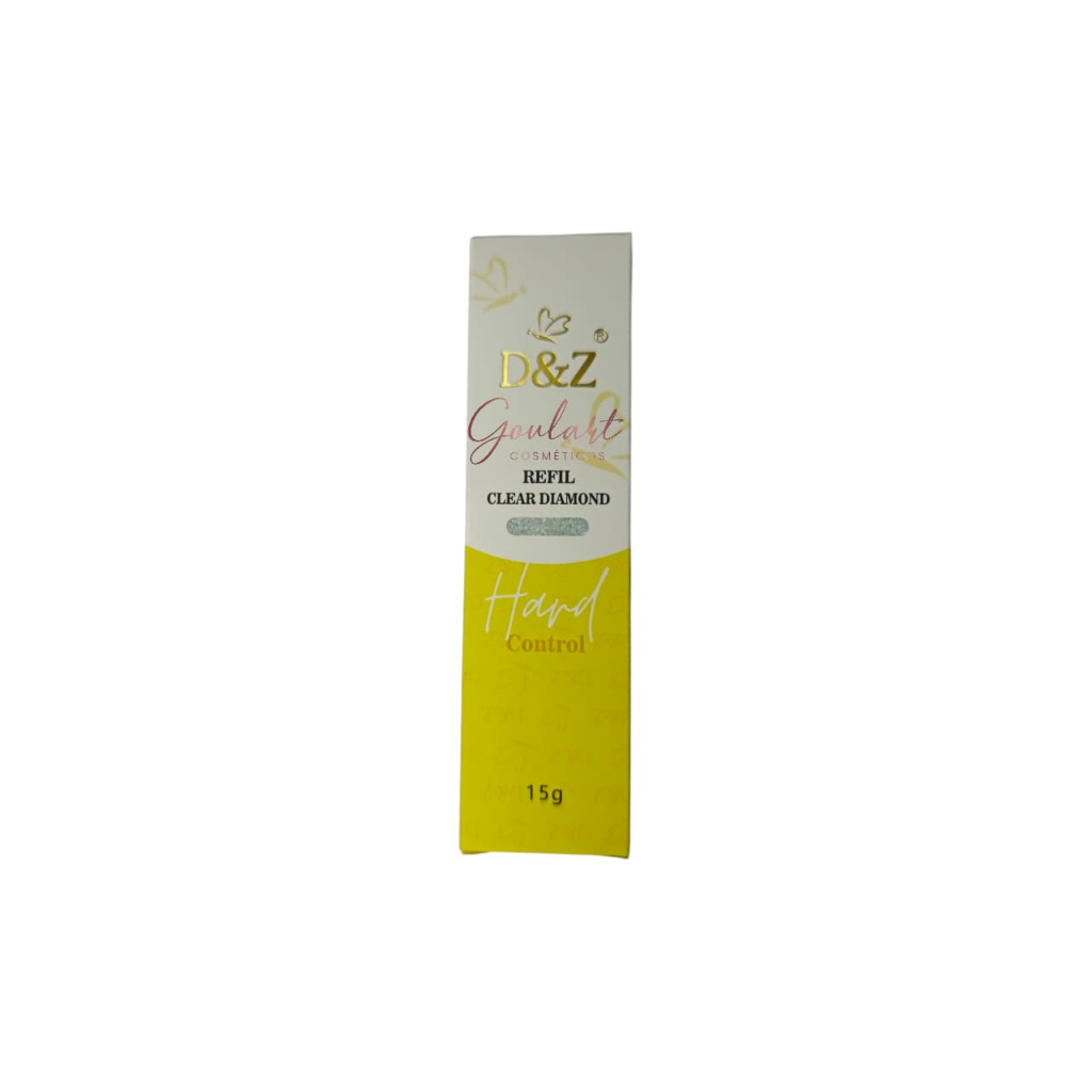 Gel de Unha D&Z Refil Clear Diamond Hard Control - DZ