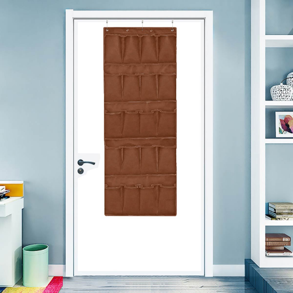 Sapateira Organizadora 20 Divisórias Multiuso em TNT Dobrável Vertical Suspenso Multiuso De Calçados em Oferta na Shopee