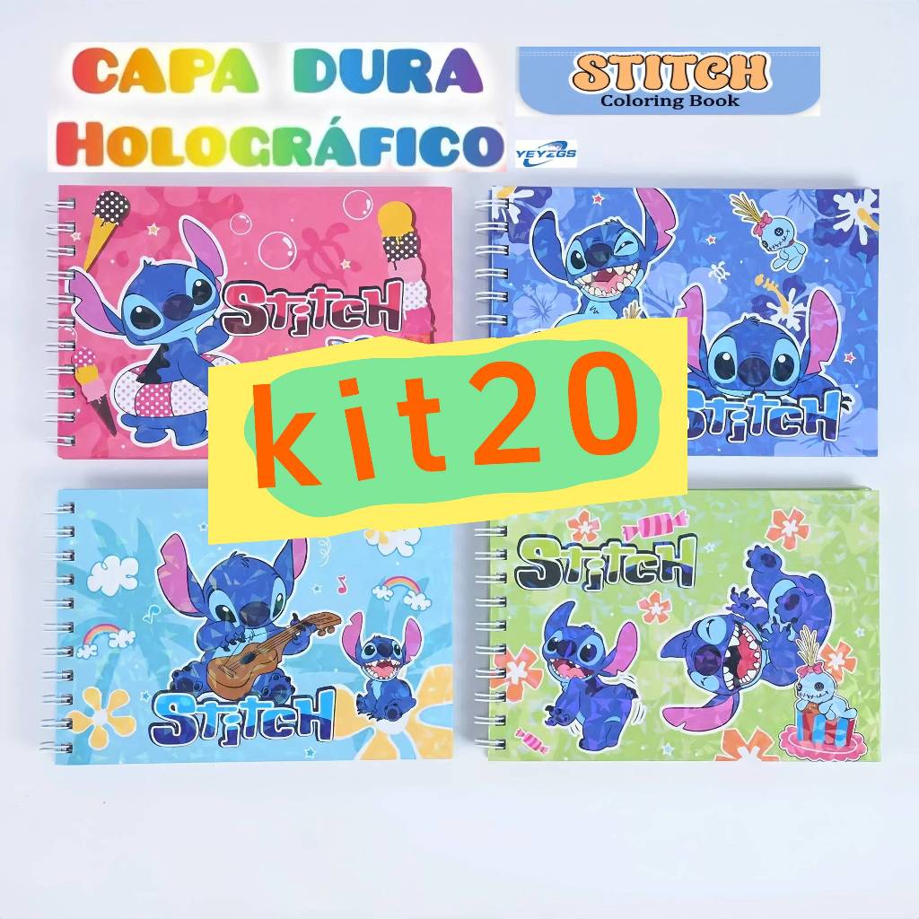 KIT 5/10/15/20 Livro de Colorir 50 Folhas Caderno de Desenho Pintura Coloring Book cenários fascinantes