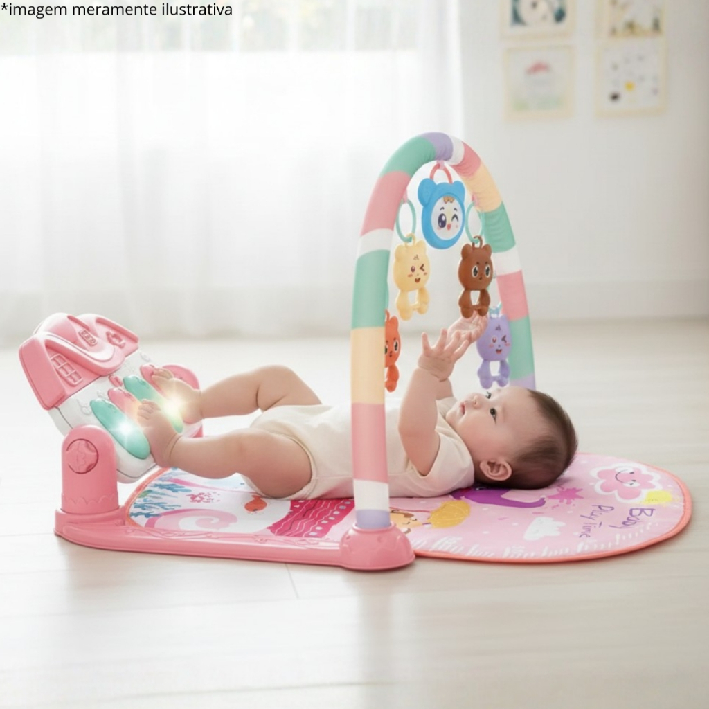Tapete Infantil Bebê Musical Piano Interativo Atividades Brinquedo Educativo Estimulo Sensorial em Oferta na Shopee