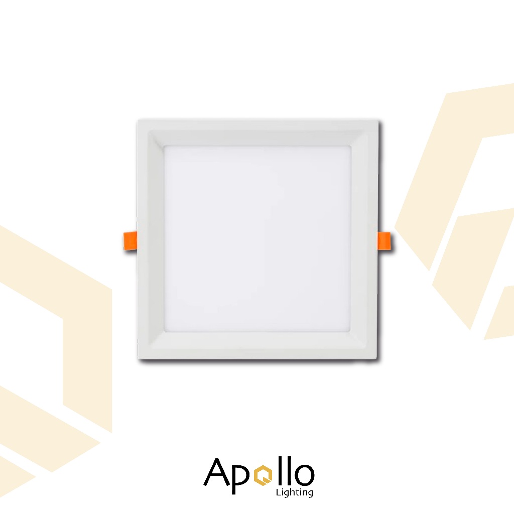 Luminaria Painel Recuado Led 18w/24w 22x22cm Embutir Quadrado Amarelo, Branco, Bivolt Plafon em Oferta na Shopee