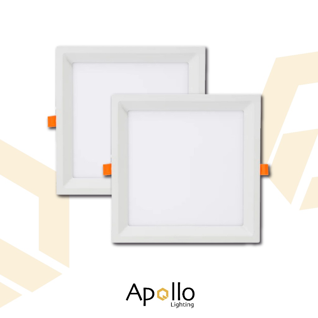 Kit 2 Luminaria Painel Led Recuado 18w/24w 22x22cm Embutir Quadrado 3000k 6500K Bivolt em Oferta na Shopee