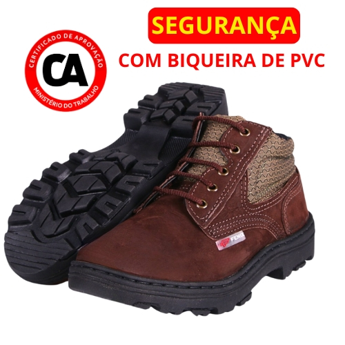 Botina de Segurança Nobuck Estilo Marluvas Fênix – Com CA