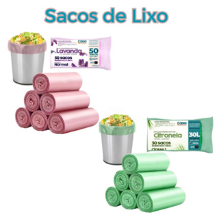 Saco de Lixo Rolo Perfumado Lavanda Citronela Ou Preto Reforçado 10L a 200L em Oferta na Shopee