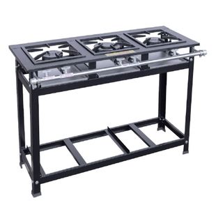 Fogão Industrial 3 Bocas Cristal Aço Baixa Pressão 30x30 A Gás Perfil 5