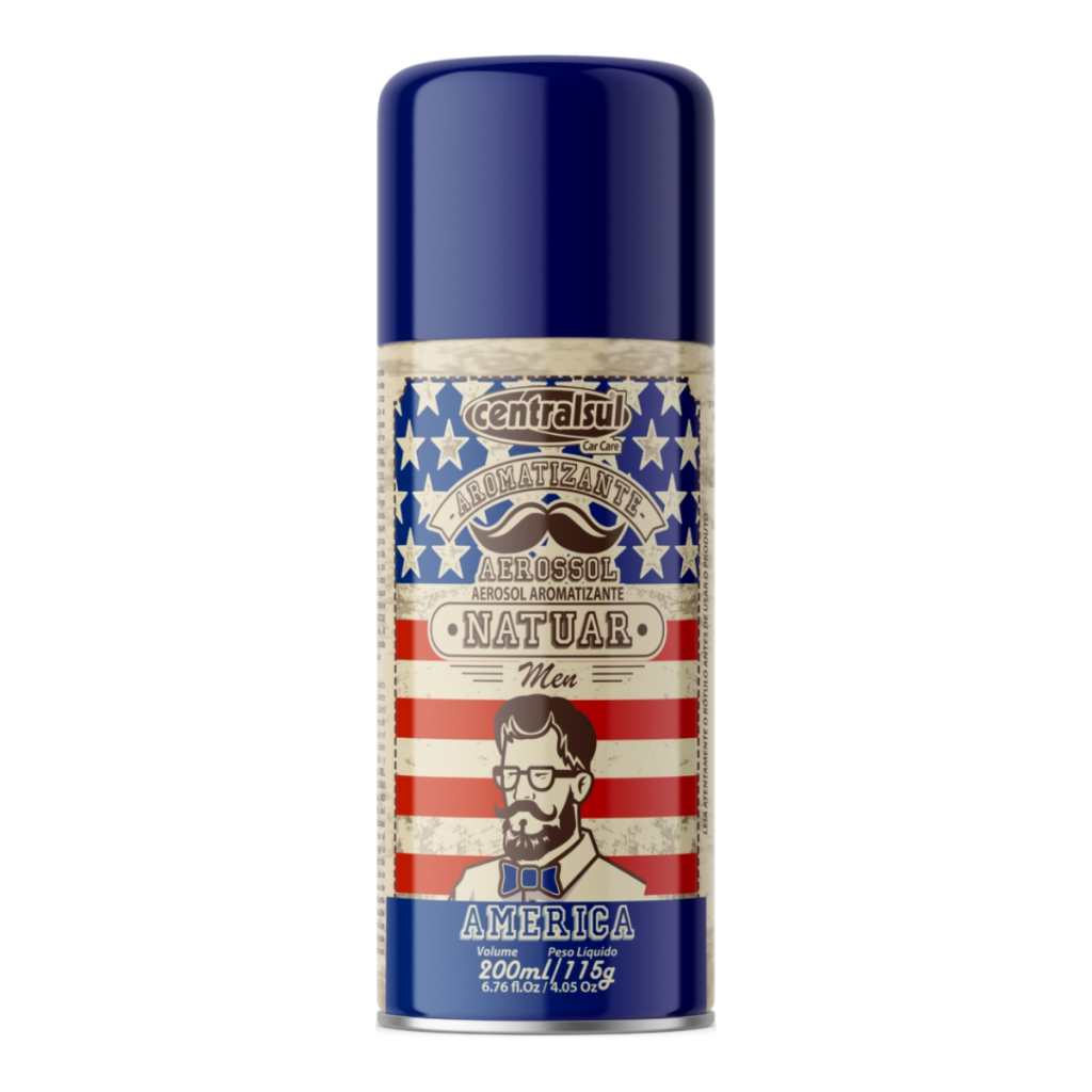 AROMATIZANTE AEROSSOL MEN AMERICA CENTRALSUL 200ML — imagem 2 de 2