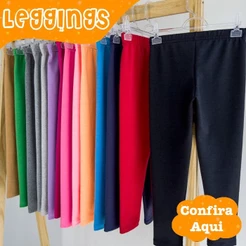 Kit 3 Calças Legging Infantil Menino Cotton Cores Escuras Segunda Pele Futebol Escolar 2 Ao 18