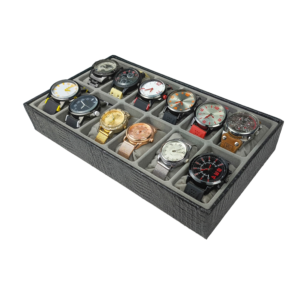 Bandeja Organizadora Para Gaveta 12 Relógios CINZA