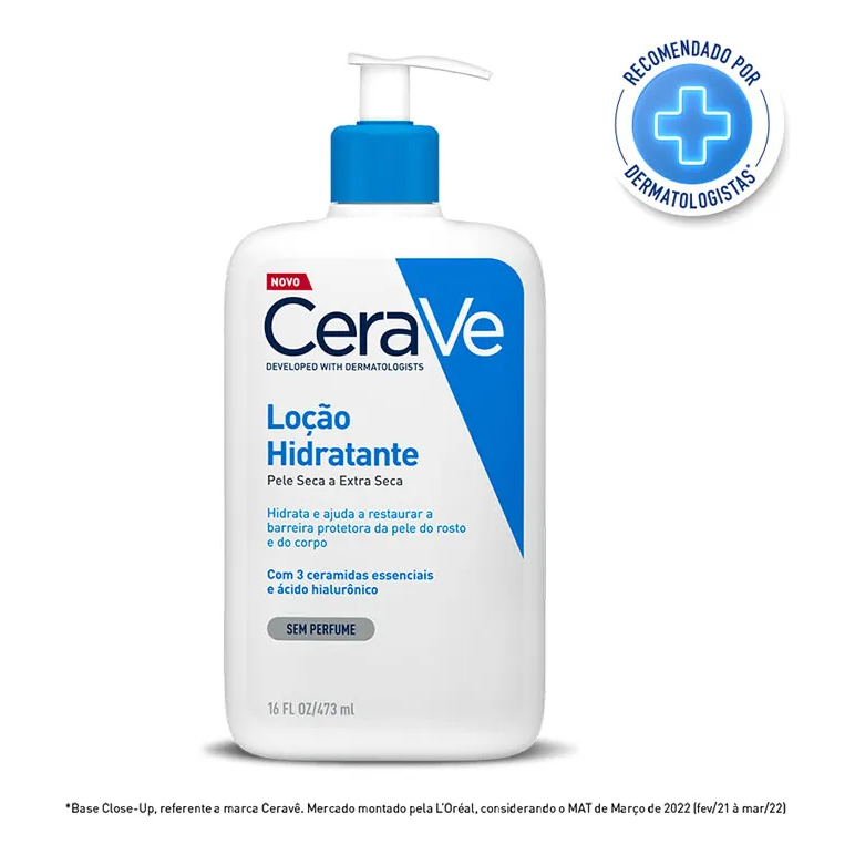 Loção Hidratante CeraVe Peles Secas e Extra Seca Sem Perfume 340ml