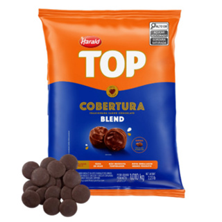 Cobertura Chocolate Top Blend Gotas 1,05kg Harald em Oferta na Shopee