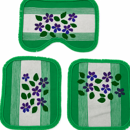 Kit Jogo de Tapetes para Banheiro 3 Peças – 100% Algodão • Antiderrapante • Super Macio e Absorvente