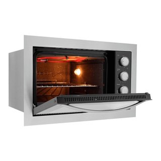 Forno Elétrico de Embutir Fischer Fit Line 48L Inox 220V Timer e Grill