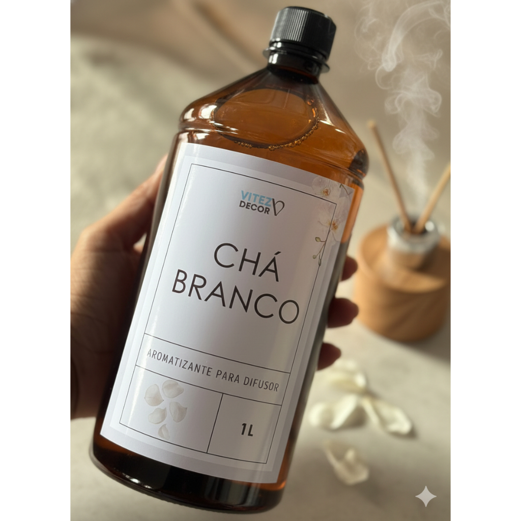 Refil de Aromatizador para Difusor de varetas 1 litro  CHÁ BRANCO