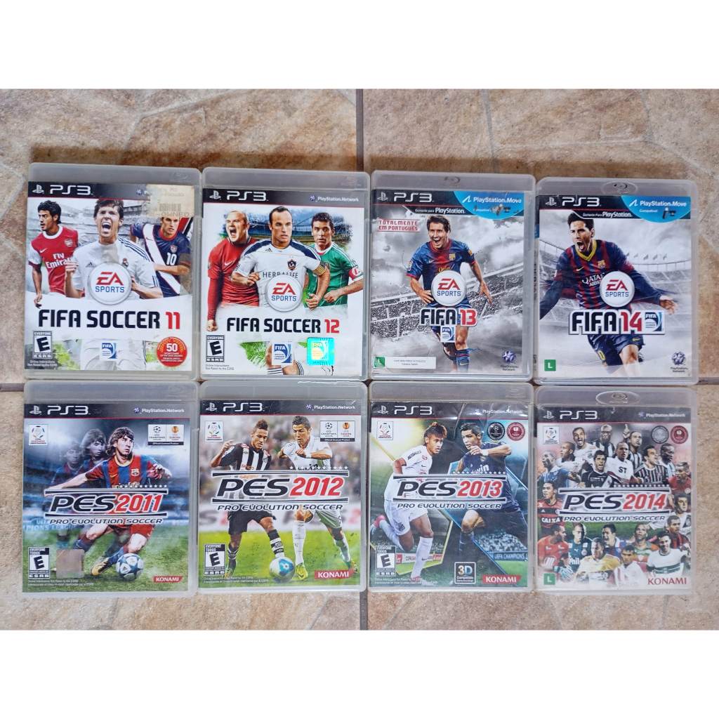 Escolha 2 jogos de futebol  FIFA ou PES de PS3 por R$ 40
