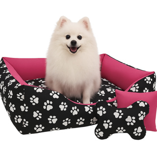 Caminha Pet Luxo 70x50cm  Conforto Premium Com Almofadinhas (Brinquedos) para Cães Pequenos e Médios em Oferta na Shopee