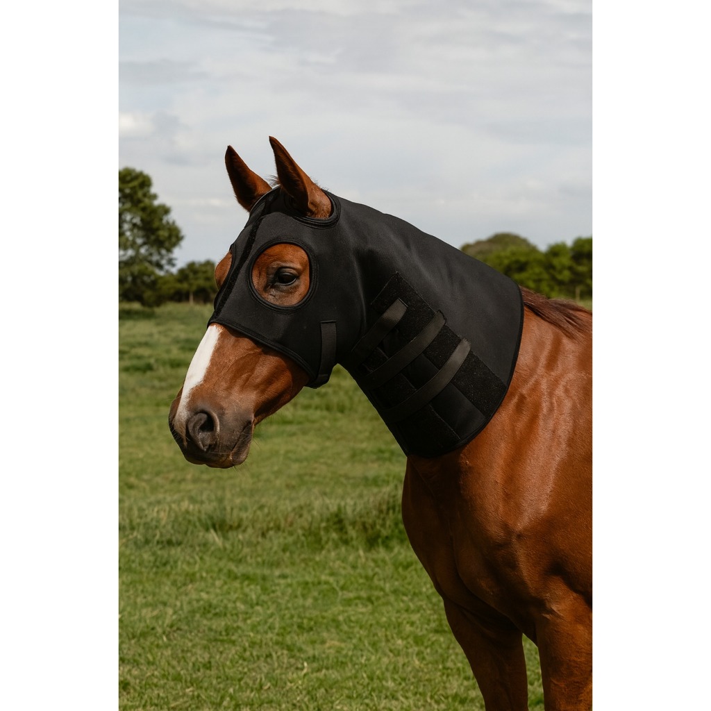 Pescoceira Para Cavalo Máscara De Cavalo Respirável Adequada Para Cavalos Pequenos Médios E Grandes