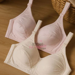 Sutiã Plus Size Algodão Com Bojo Confort Alça Reforçada Moda LIngerie Feminina