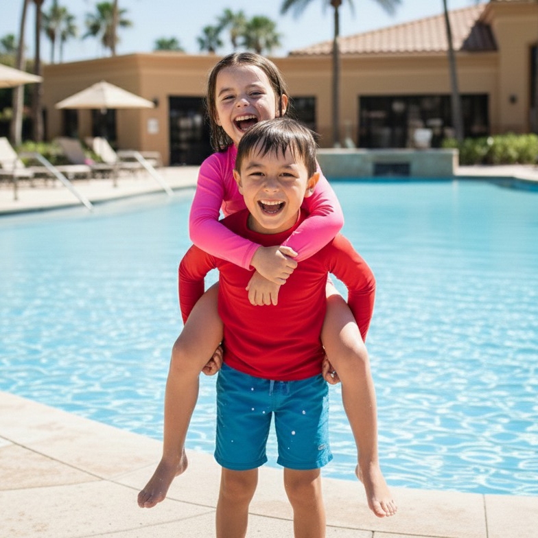 Camisa de Proteção UV +50 Infantil Unissex Menina Menino Tamanhos 1 a 8 anos
