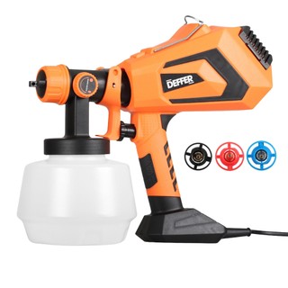 Pistola de Pintura Elétrica 700w Pulverizadora de Tinta Profissional Com 3 Bicos - DEFFER