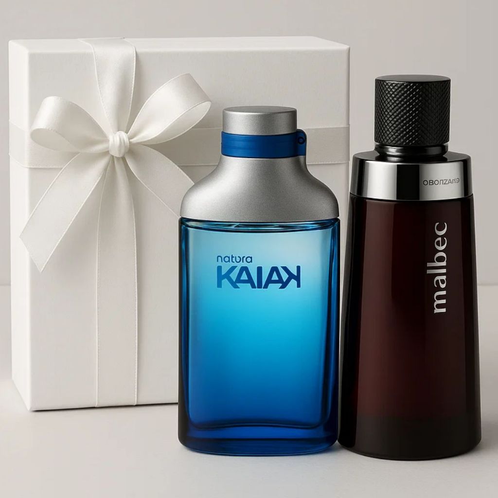 Kit Perfumes Masculinos Malbc + Kayak Original Qualidade Premium Alta Fixação Presente Com...