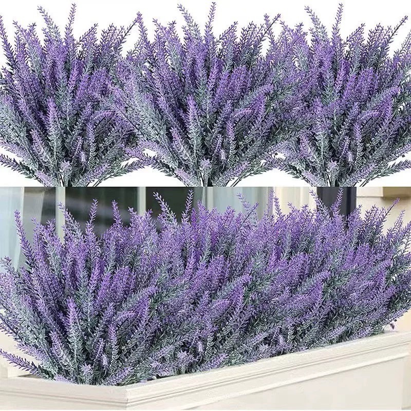 Buque de lavanda decoração de casa /mesa de vasos decoração para quatro arranjo para mesa e sala enfeites de decoração