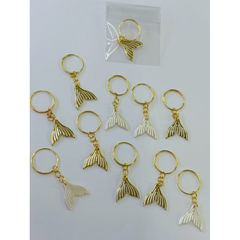 Chaveiros Cauda de Sereia Perolada 5 cm em Oferta na Shopee