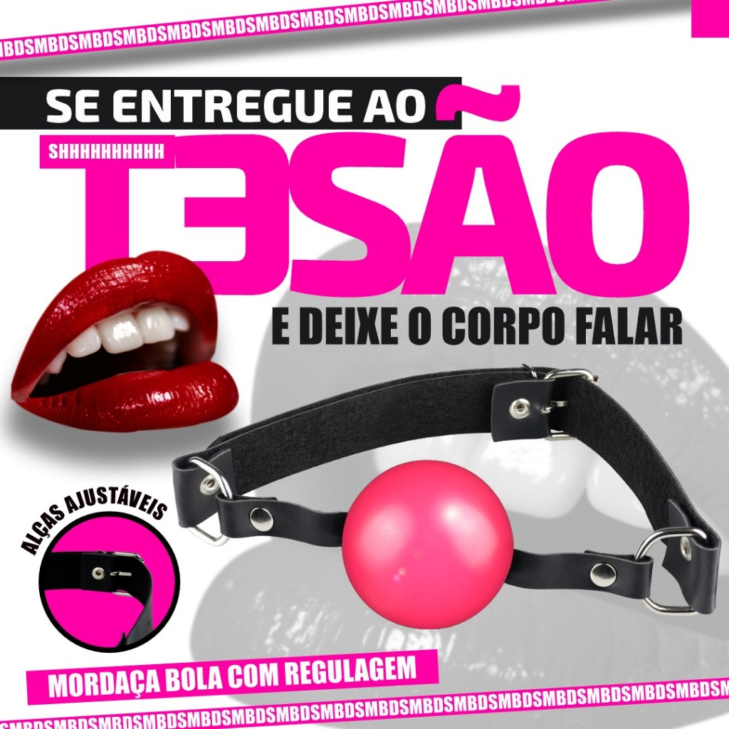 SADO MORDAÇA BOLA PARA LIBERTAR SUAS FANTASIAS MAIS OUSADAS em Oferta na Shopee