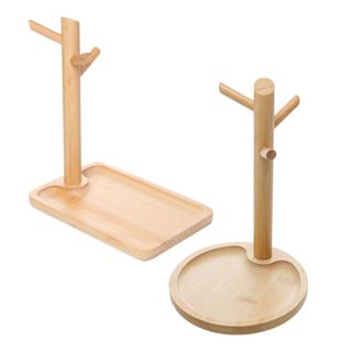 Bandeja Colares, Brincos com Suporte Multifuncional Natural Bambu - Lyor em Oferta na Shopee