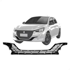 Grade Inferior Parachoque Dianteiro Peugeot 208 2020/2024