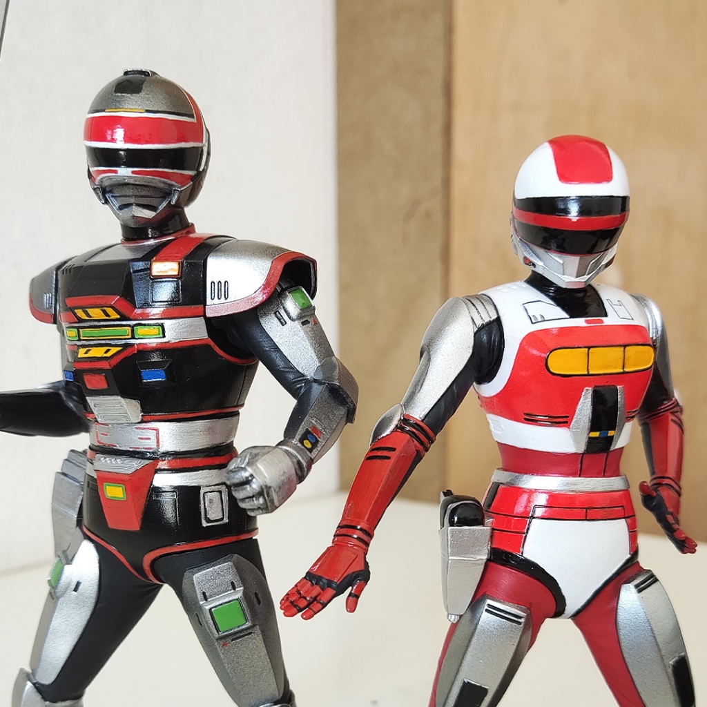 Guerreiro Dimensional Spielvan ou Lady Diana - Escala 1:10 • Tokusatsu Metal Hero Action Figure