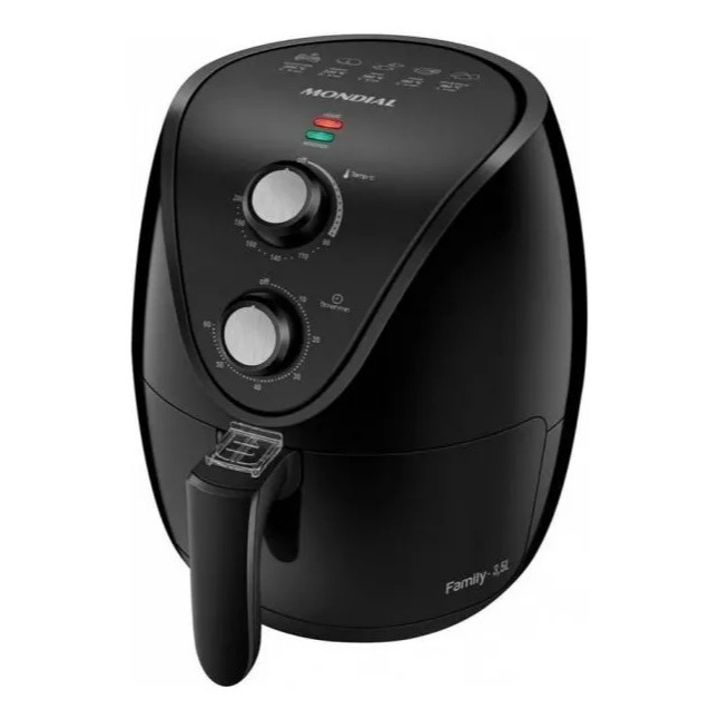 Detalhes do Fritadeira Elétrica Air Fryer Mondial Af-35-bf 3,5l 1500W