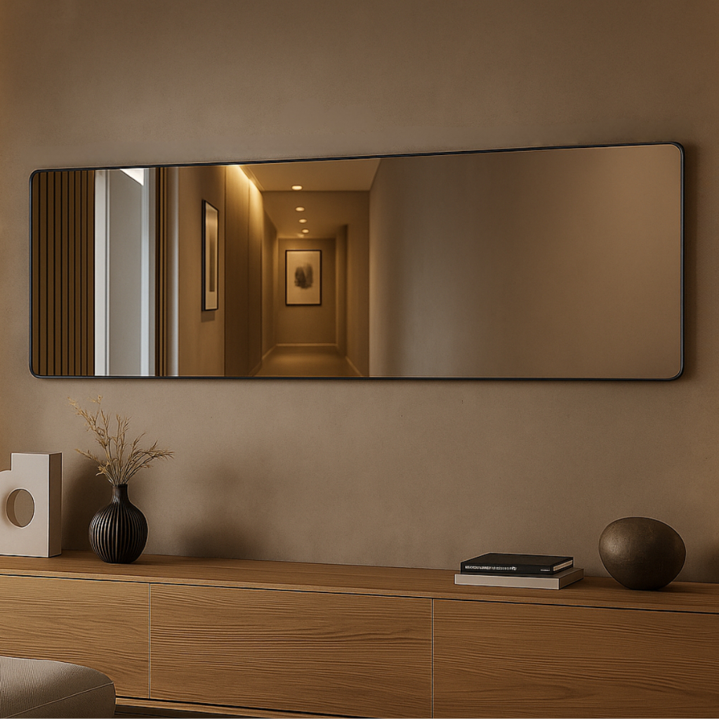 Espelho Corpo Inteiro Lopazzi Grande Retangular 150x40cm Polido Quarto Sala Hall Banheiro em Oferta na Shopee