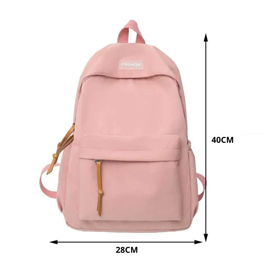 Mochila Feminina Casual Pastel Fofa| Leve e Espaçosa | 4 Cores | Escola, Trabalho, Viagem e Leve